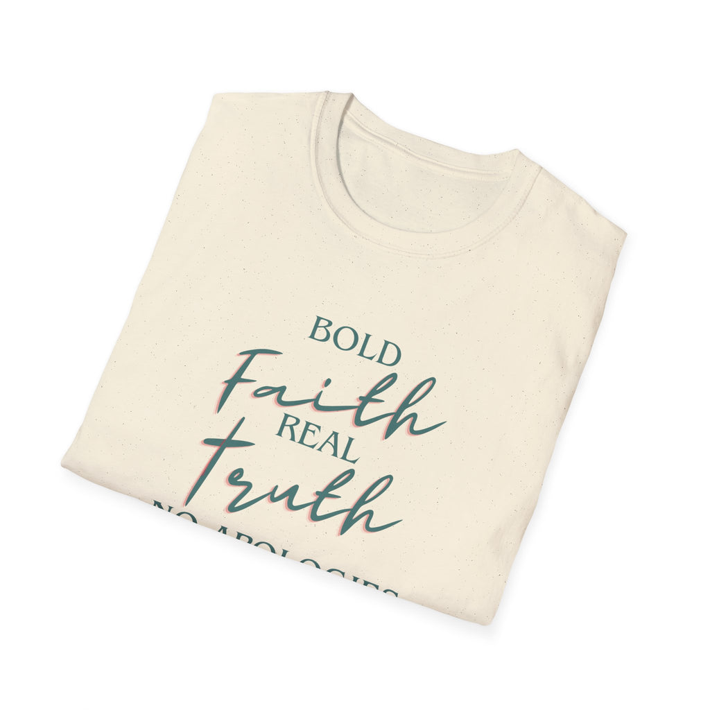 Faith & Truth T‑Shirt — "Bold Faith, Real Truth, No Apologies" Inspirational Tee