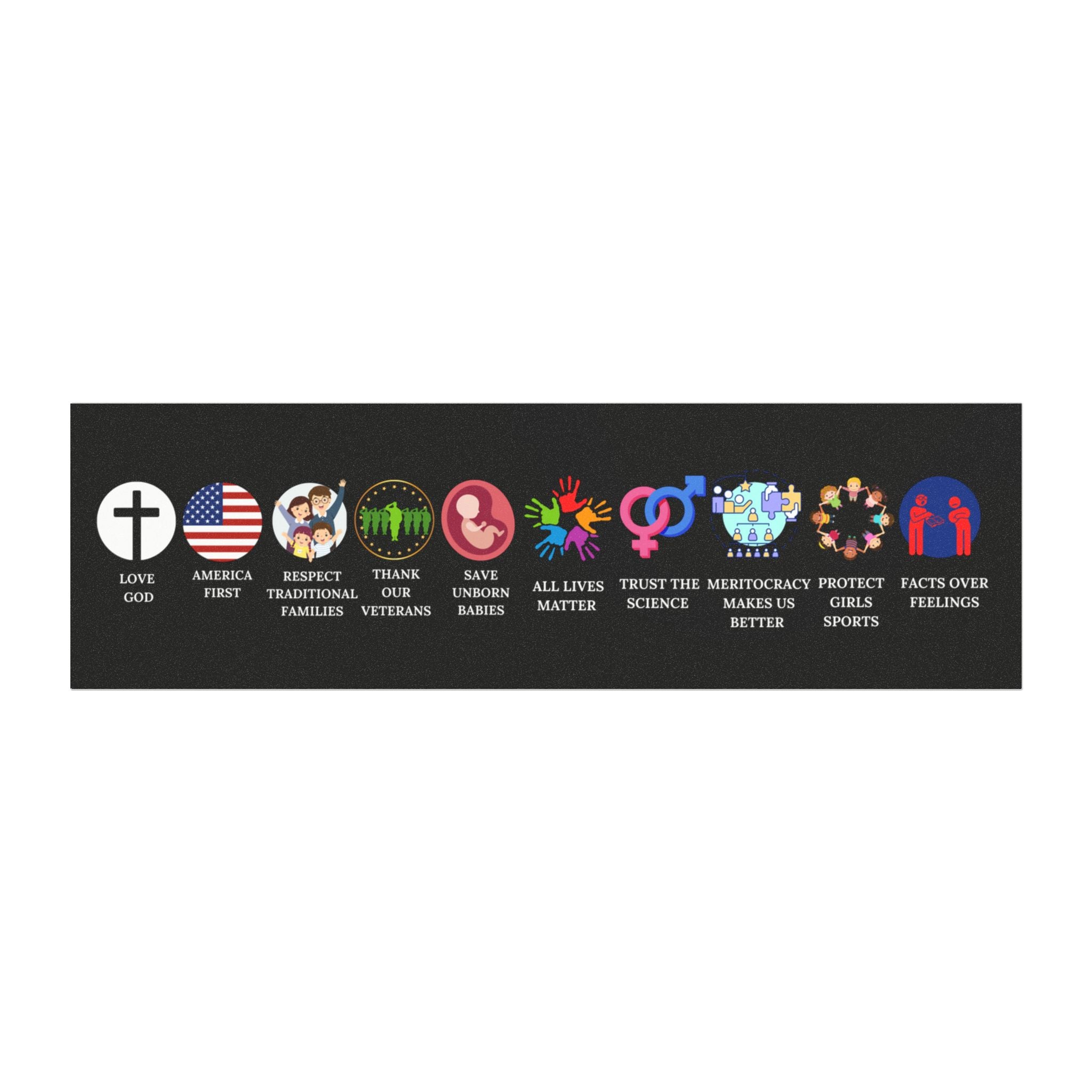 Conservative Values Car Magnets