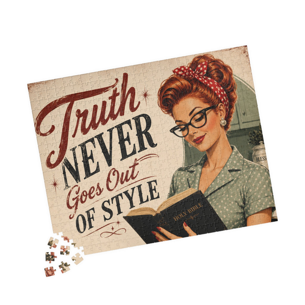 Vintage 'Truth Never Goes Out of Style' Jigsaw Puzzle | Redhead