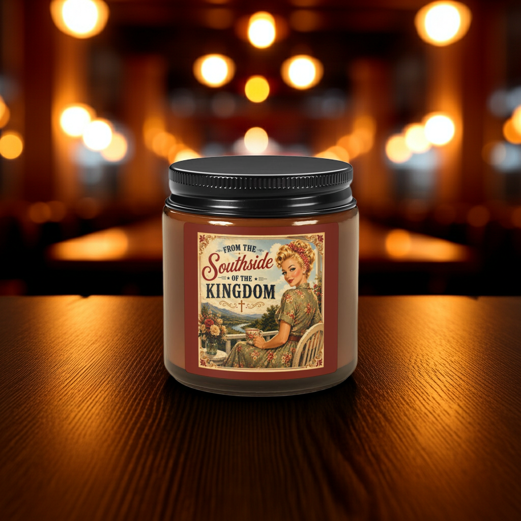 Amber Jar Soy Candle — "From the Southside to the Kingdom" Vintage Southern Scent| Blonde